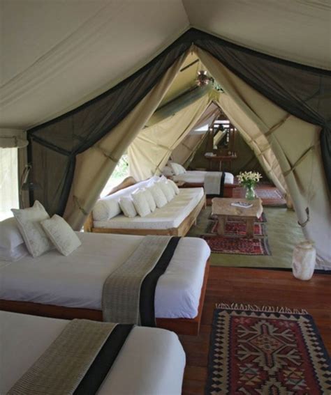 multi room tents | Now this is glamping...multi-room tent with exquisite furnishings! YeP ...