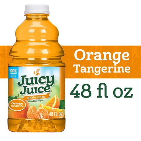 Juicy Juice 100% Juice, Orange Tangerine, 48 FL OZ Bottle - Walmart.com