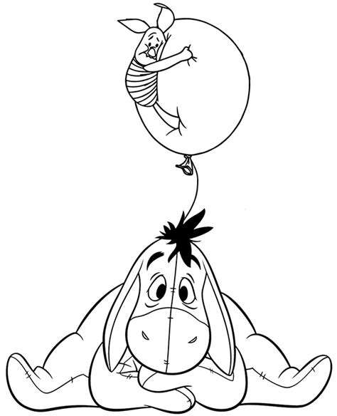 Free Printable Eeyore Coloring Pages