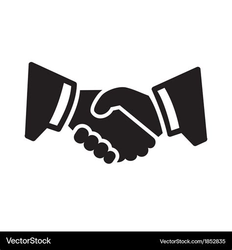 Handshake icon Royalty Free Vector Image - VectorStock