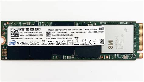 Intel SSD 600P Series Data Recovery