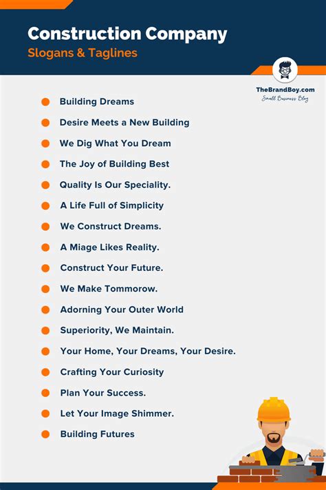 750+ Construction Company Slogans And Taglines (Generator + Guide ...