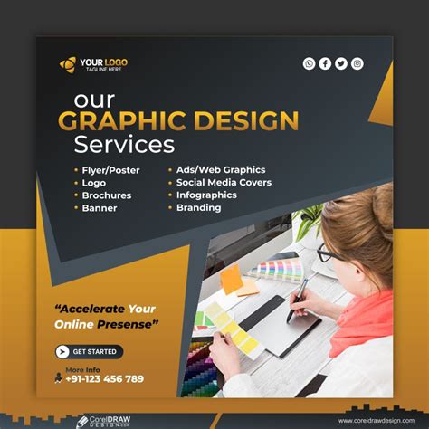 Download Graphic Design Services Social Media Post Template Design CDR ...