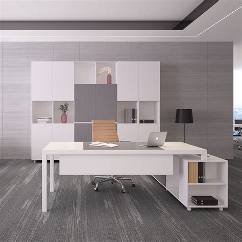 Modern Office Furniture Desk Executive Office Desk With Cabinet