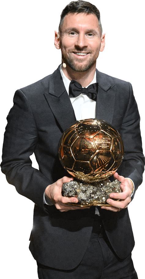 Lionel Messi Ballon d'Or 2023 Awards football render - FootyRenders