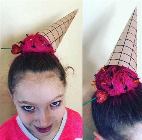 Ice cream 🍦 helado | Crazy hair days, Crazy hair, Crazy hair day girls