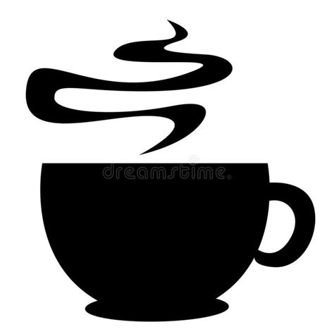 Coffee cup silhouette royalty free illustration | Coffee cup art, Coffee cups, Drawing cup