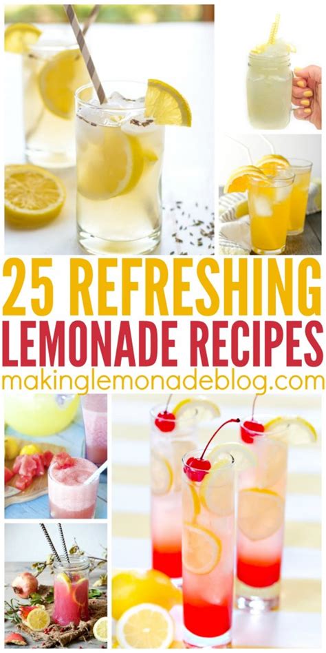 25 Mouthwatering Lemonade Recipes to Try this Summer - Making Lemonade