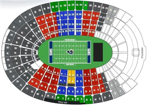 Rams seat map - LA rams seat map (California - USA)