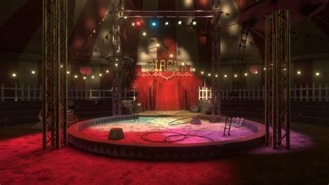 Inside Circus Tent Background