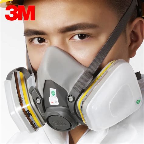 15 in 1 3M 6200 6057 gas mask Reusable Half Face Mask Respirator Mask organic Chlorine Acid Gas ...