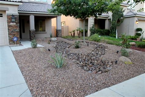 Desert landscape design Arizona front yard remodel