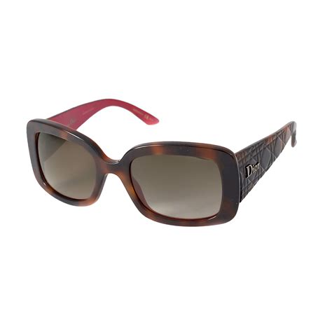 Dior // Women's LadyLady2 Sunglasses // Havana + Red - Christian Dior ...