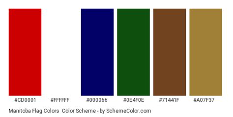 Manitoba Flag Colors Color Scheme » Blue » SchemeColor.com