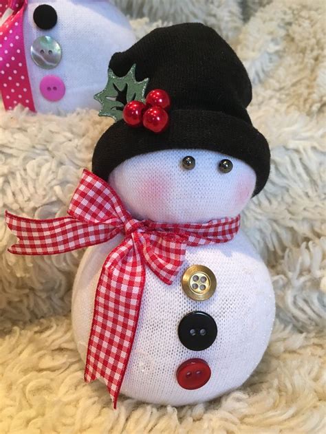 Sock Snowman, they are fun and easy to make, I love them ️ | Snowman crafts diy, Snowman crafts ...