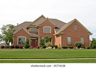 Modern Brick House Stock Photo (Edit Now) 35774158