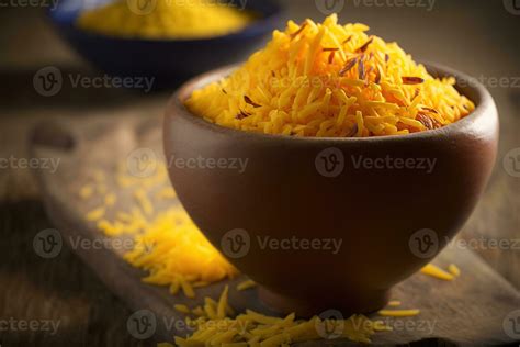 Persian saffron rice, Iranian cuisine. 24387290 Stock Photo at Vecteezy