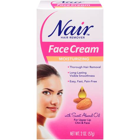 Nair Hair Remover, Moisturizing Face Cream, 2 oz (57 g)