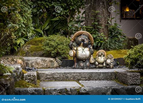 Japanese Raccoon Traditional Statue Stock Image - Image of raccoon, tanuki: 301095927