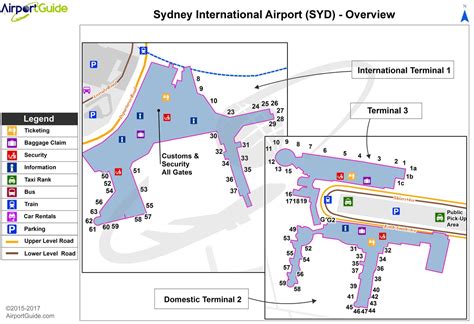 Sydney international airport map - Map sydney airport (Australia)