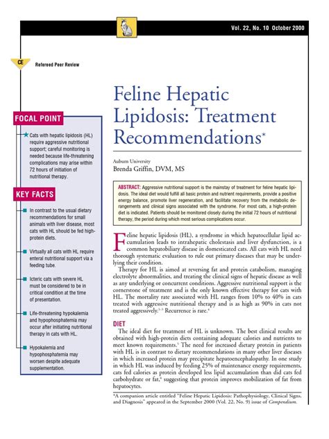 FELINE-Feline Hepatic Lipidosis Treatment | PDF | Intravenous Therapy ...