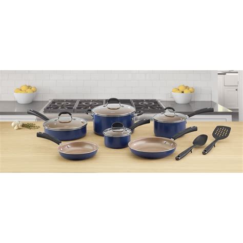 Cuisinart Aluminum Ceramic 12 Piece Cookware Set - Walmart.com ...