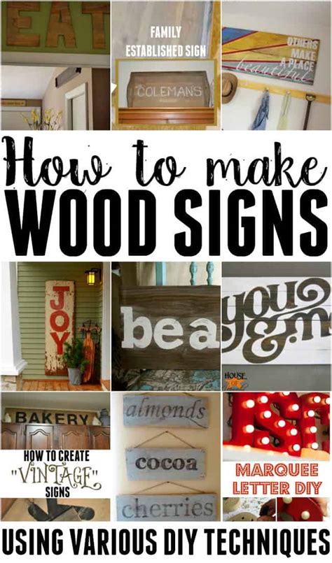 How to Make Wooden Signs using Various Techniques | This Girl's Life