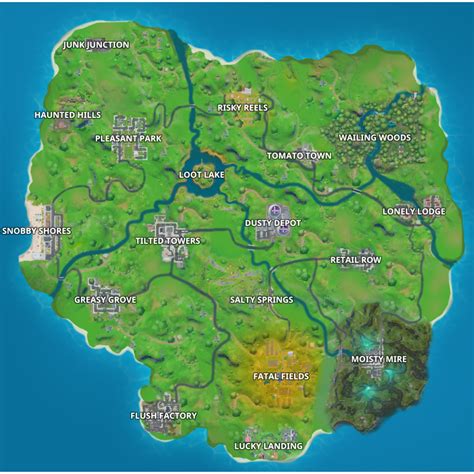 Fortnite Season 4 Map Chapter 1