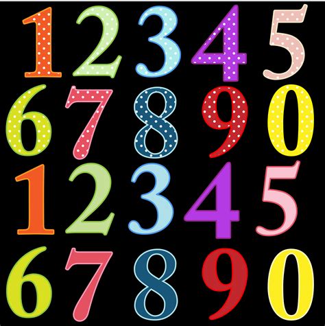 Numbers Colorful Clip-art Free Stock Photo - Public Domain Pictures