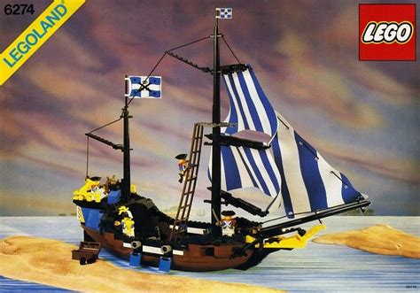 a lego pirate ship is shown in the box