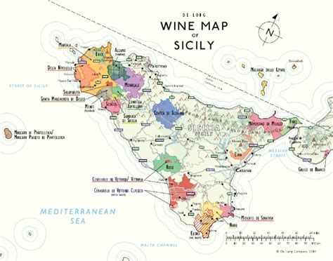 Wine Map of Sicily