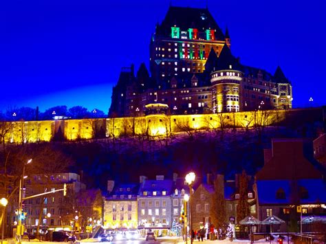 Chateau Frontenac in winter, "magical hour" at dusk, Quebec, CANADA. - PentaxForums.com