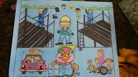 Industrial Safety Poster Drawing