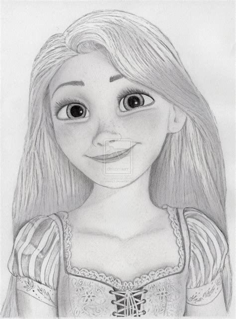 Rapunzel from Tangled by julesrizz on deviantART | Rapunzel sketch, Princess sketches, Disney ...