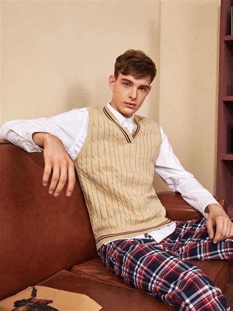 mens sweater vest outfits - Madie Bartholomew