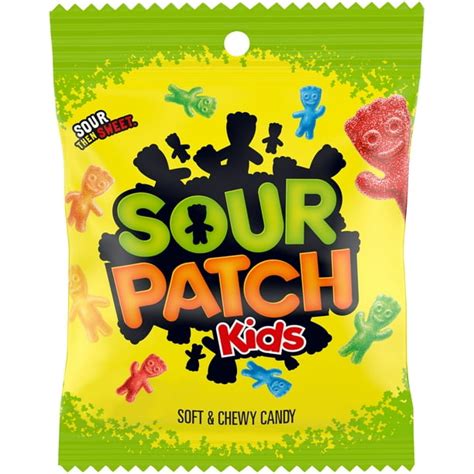 SOUR PATCH KIDS Original Soft & Chewy Candy, 3.6 oz Peg Bag - Walmart.com - Walmart.com