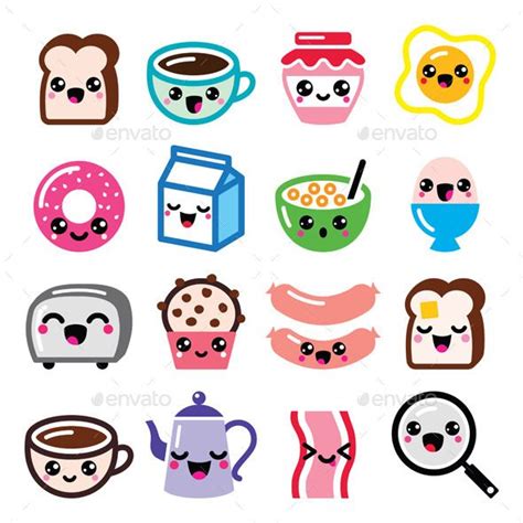 kawaii cute drawings of food - Logan Mcgehee