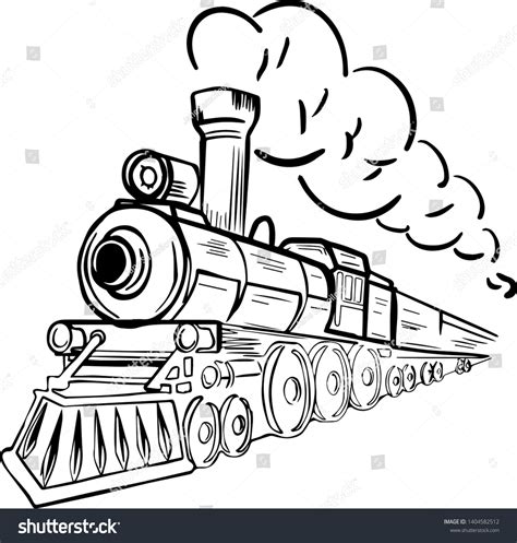 Train Clipart Black And White