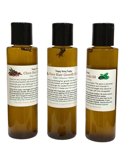 Clove Hair Growth Oil Edges alopecia Bald Natural Hair - Etsy