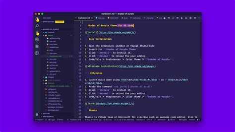 GitHub - ahmadawais/shades-of-purple-vscode: 🦄 Shades of Purple — A professional theme with hand ...