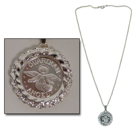 .999 Silver Guardian Angel Necklace