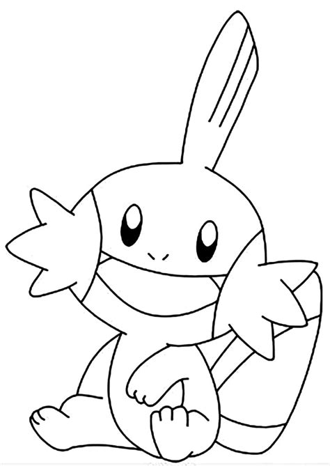 Mudkip Coloring Pages - Free Pokemon Coloring Pages Printables