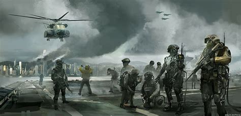 Online crop | HD wallpaper: soldier fantasy art digital art artwork pixelated science fiction ...