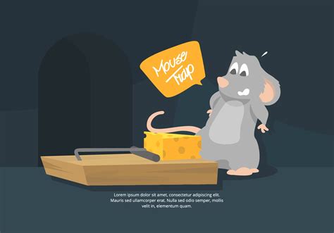 Mouse Trap Illustration 148534 Vector Art at Vecteezy