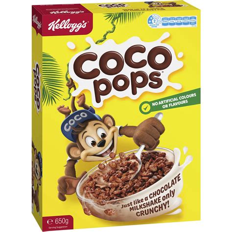 Kellogg's,Coco Pops Kellogg's Coco Pops Chocolatey Breakfast Cereal 650g is halal, vegan ...