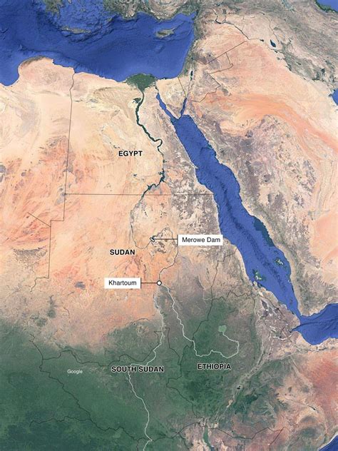 South Sudan Nile River Map