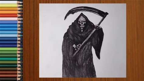 Scary Drawings - How To Draw a Grim Reaper (Ghost) || Halloween ...