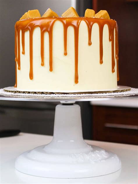 Caramel Drip Cake with Homemade Caramel Buttercream