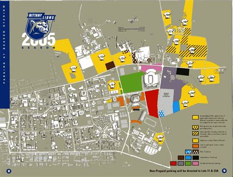 PSU 2005 Parking Map