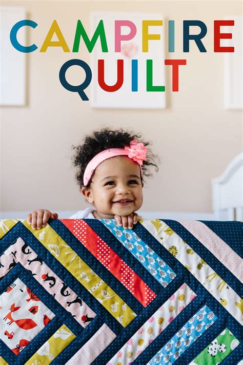 Campfire Quilt Pattern – Tips, Pics & Fabric! - Suzy Quilts | Quilt patterns, Modern baby quilt ...